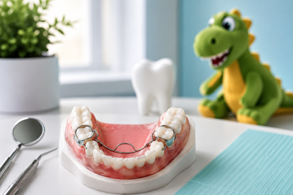 space maintainers for Kids in Raleigh - Dino Kids Dental space maintainers for Kids in Raleigh